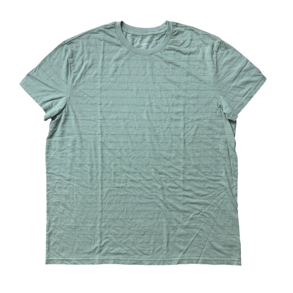 Goodfellow & Co Mens Sage Green Short Sleeve Crewneck T-Shirt Size XL - Picture 3 of 9